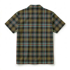 Farquharson Weathered Tartan Crest Hawaiian Shirt