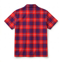 Hamilton Modern Tartan Crest Hawaiian Shirt