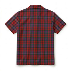 Kelly of Sleat Red Tartan Crest Hawaiian Shirt