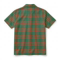 Menzies Green Ancient Tartan Crest Hawaiian Shirt