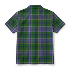 Wishart Hunting Tartan Crest Hawaiian Shirt