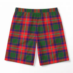 Belshes Tartan Crest Men's Beach Shorts