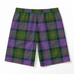 Blair Modern Tartan Crest Men's Beach Shorts