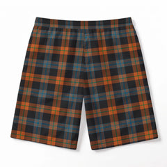 Broun Ancient Tartan Crest Men's Beach Shorts
