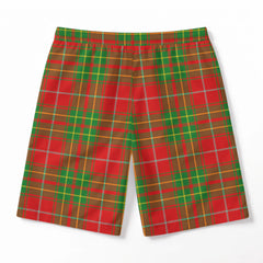 Burnett Ancient Tartan Crest Men's Beach Shorts