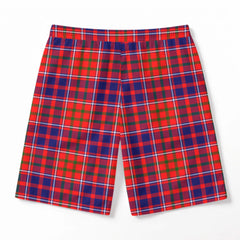 Cameron of Lochiel Modern Tartan Crest Men's Beach Shorts