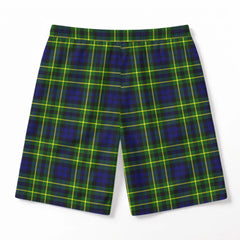 Campbell of Breadalbane Modern Tartan Crest Men's Beach Shorts