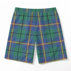 Carmichael Ancient Tartan Crest Men's Beach Shorts