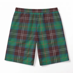 Chisholm Hunting Ancient Tartan Crest Men's Beach Shorts