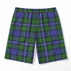 Donnachaidh Tartan Crest Men's Beach Shorts