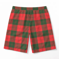 Erskine Modern Tartan Crest Men's Beach Shorts