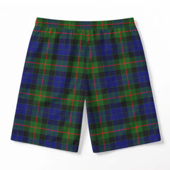 Gunn Modern Tartan Crest Men's Beach Shorts