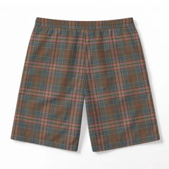 Kennedy Weathered Tartan Crest Men's Beach Shorts