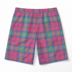 Lindsay Ancient Tartan Crest Men's Beach Shorts
