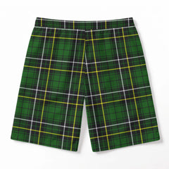 MacAlpine Modern Tartan Crest Men's Beach Shorts