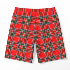 MacBean Tartan Crest Men's Beach Shorts