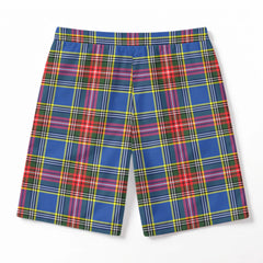 MacBeth Modern Tartan Crest Men's Beach Shorts