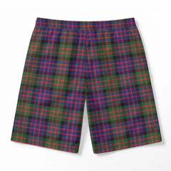 MacDonald Modern Tartan Crest Men's Beach Shorts