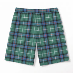 MacDonald of the Isles Hunting Ancient Tartan Crest Men's Beach Shorts