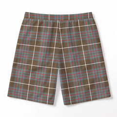 MacIntyre Hunting Weathered Tartan Crest Men's Beach Shorts