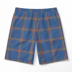 MacLaine of Loch Buie Hunting Ancient Tartan Crest Men's Beach Shorts