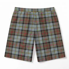 MacLeod of Harris Weathered Tartan Crest Men's Beach Shorts
