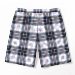 MacRae Dress Modern Tartan Crest Men's Beach Shorts