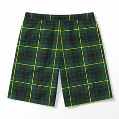 McArthur Modern Tartan Crest Men's Beach Shorts
