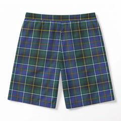 McInnes Modern Tartan Crest Men's Beach Shorts