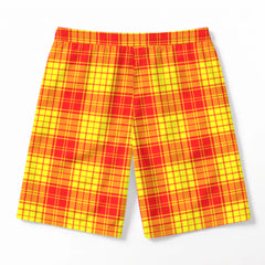 McMillan Clan Tartan Crest Men's Beach Shorts