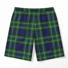 McNeil of Colonsay Modern Tartan Crest Men's Beach Shorts