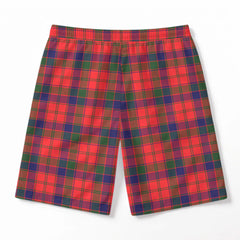Robertson Modern Tartan Crest Men's Beach Shorts