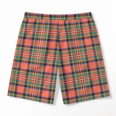 Stewart Royal Ancient Tartan Crest Men's Beach Shorts