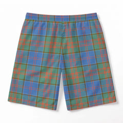 Stewart of Appin Hunting Ancient Tartan Crest Men's Beach Shorts