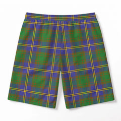 Strang (or Strange) Tartan Crest Men's Beach Shorts