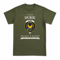 Durie Tartan Crest Mischief and Mayhem T-shirt