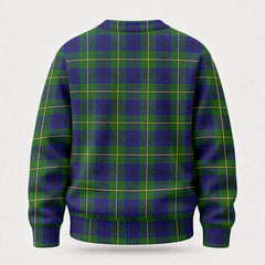 Johnston Modern Tartan Crest Sweater
