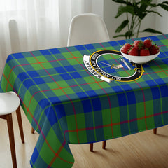 Barclay Hunting Ancient Tartan Crest Tablecloth