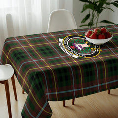Buchanan Hunting Tartan Crest Tablecloth