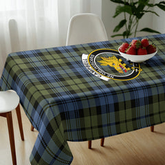 Campbell Faded Tartan Crest Tablecloth