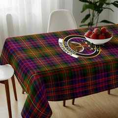 Carnegie Modern Tartan Crest Tablecloth
