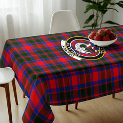 Carrick District Tartan Crest Tablecloth