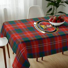 Chisholm Ancient Tartan Crest Tablecloth