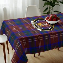 Chisholm Hunting Modern Tartan Crest Tablecloth