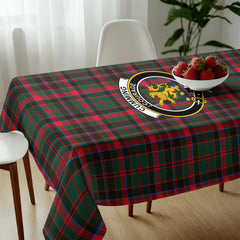 Cumming Hunting Modern Tartan Crest Tablecloth