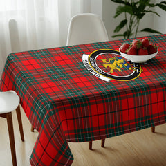 Cumming Modern Tartan Crest Tablecloth