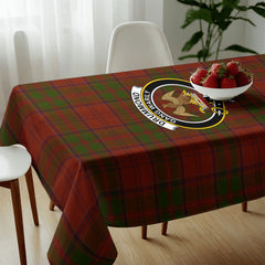 Drummond Clan Tartan Crest Tablecloth