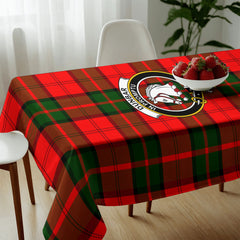 Dunbar Modern Tartan Crest Tablecloth