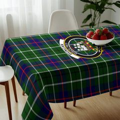 Duncan Modern Tartan Crest Tablecloth