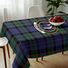 Fletcher Modern Tartan Crest Tablecloth